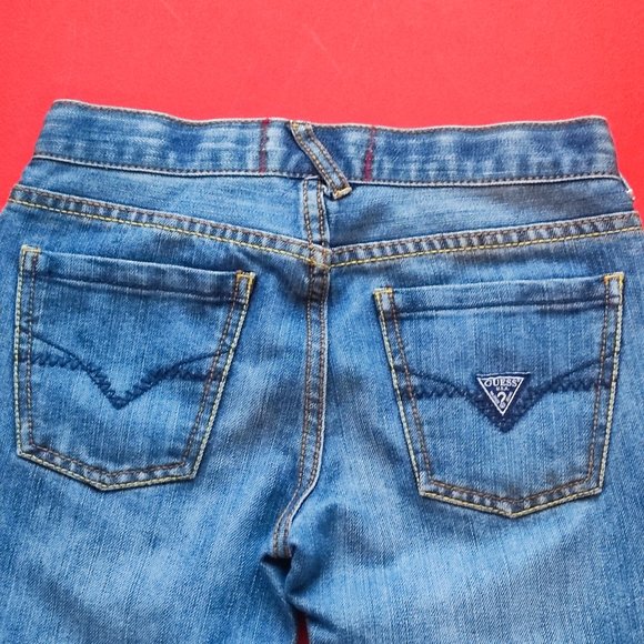 Guess jeans distressed blue girls' size 10 - Picture 4 of 8